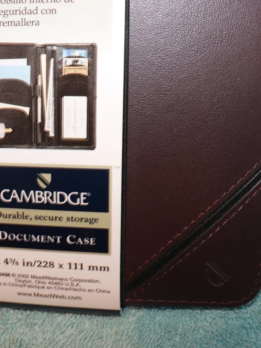 Mead Cambridge Document Case Vintage 2002 Deadstock New